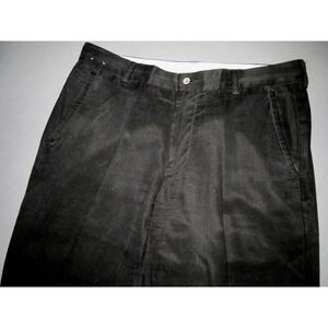 Tommy Bahama Black Straight Leg Tencel/Wool Casual Pants Men's 34‎ X 30